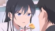 Rin switches to her cool personality to offer to feed Eiji (Image via Studio Nomad)